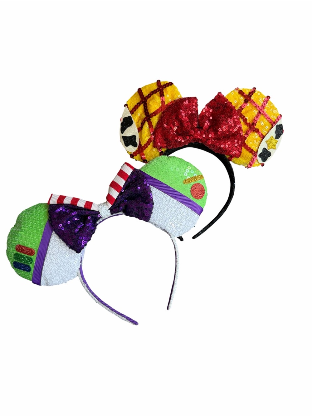Set of 2 Sequin Toy Story Inspired Kids Mouse Ear Headband